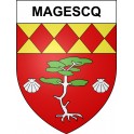 Magescq 40 ville sticker blason écusson autocollant adhésif