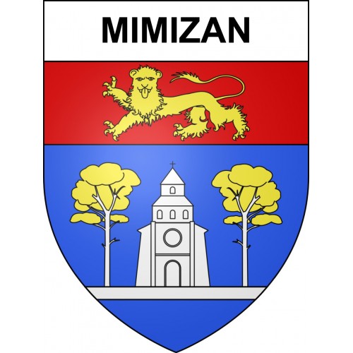 Mimizan Sticker wappen, gelsenkirchen, augsburg, klebender aufkleber