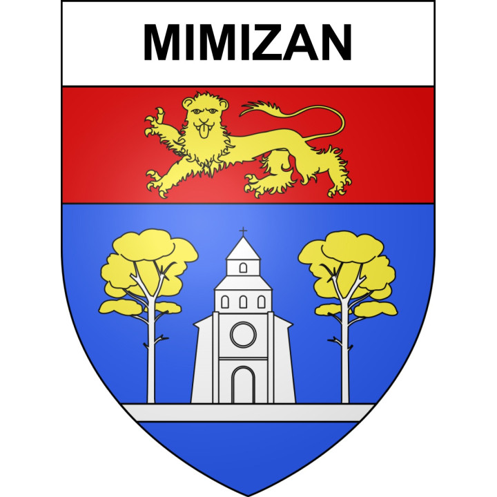 Stickers coat of arms Mimizan adhesive sticker