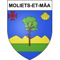 Moliets-et-Mâa 40 ville sticker blason écusson autocollant adhésif