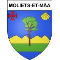Moliets-et-Mâa Sticker wappen, gelsenkirchen, augsburg, klebender aufkleber