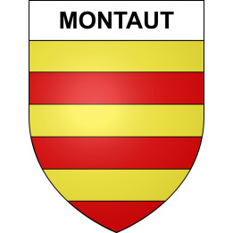 Stickers coat of arms Montaut adhesive sticker