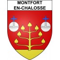 Montfort-en-Chalosse Sticker wappen, gelsenkirchen, augsburg, klebender aufkleber