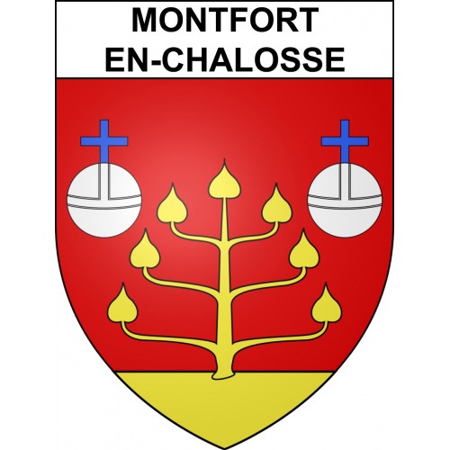 Montfort-en-Chalosse 40 ville sticker blason écusson autocollant adhésif