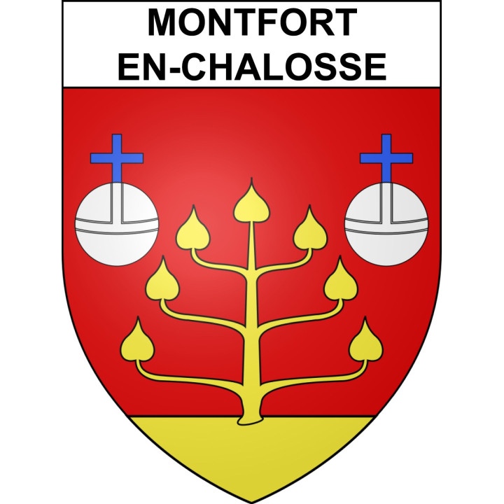 Montfort-en-Chalosse 40 ville sticker blason écusson autocollant adhésif
