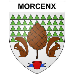 Morcenx Sticker wappen, gelsenkirchen, augsburg, klebender aufkleber