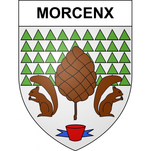 Morcenx 40 ville sticker blason écusson autocollant adhésif