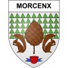 Adesivi stemma Morcenx adesivo