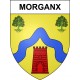 Morganx 40 ville sticker blason écusson autocollant adhésif