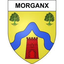 Pegatinas escudo de armas de Morganx adhesivo de la etiqueta engomada