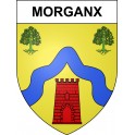 Stickers coat of arms Morganx adhesive sticker