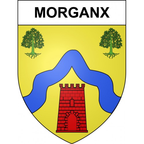 Stickers coat of arms Morganx adhesive sticker