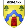 Morganx 40 ville sticker blason écusson autocollant adhésif