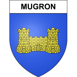 Mugron Sticker wappen, gelsenkirchen, augsburg, klebender aufkleber