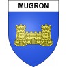 Mugron 40 ville sticker blason écusson autocollant adhésif