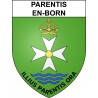 Stickers coat of arms Parentis-en-Born adhesive sticker