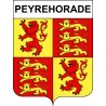 Stickers coat of arms Peyrehorade adhesive sticker