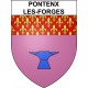 Pontenx-les-Forges Sticker wappen, gelsenkirchen, augsburg, klebender aufkleber