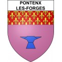 Stickers coat of arms Pontenx-les-Forges adhesive sticker