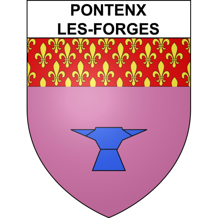 Stickers coat of arms Pontenx-les-Forges adhesive sticker