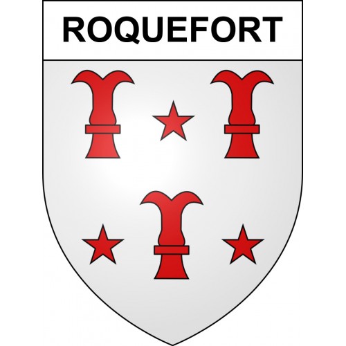 Roquefort Sticker wappen, gelsenkirchen, augsburg, klebender aufkleber