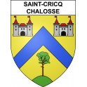 Stickers coat of arms Saint-Cricq-Chalosse adhesive sticker