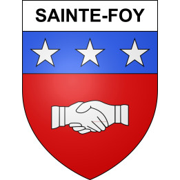 Sainte-Foy 40 ville sticker blason écusson autocollant adhésif