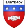 Pegatinas escudo de armas de Sainte-Foy adhesivo de la etiqueta engomada