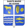 Pegatinas escudo de armas de Sainte-Marie-de-Gosse adhesivo de la etiqueta engomada