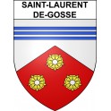 Stickers coat of arms Saint-Laurent-de-Gosse adhesive sticker