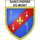Pegatinas escudo de armas de Saint-Pierre-du-Mont adhesivo de la etiqueta engomada