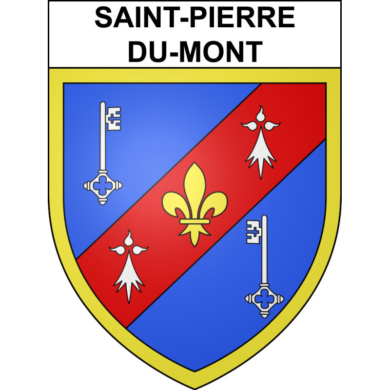 Adesivi stemma Saint-Pierre-du-Mont adesivo