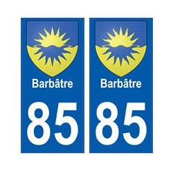 85 Barbâtre blason ville autocollant plaque blason 