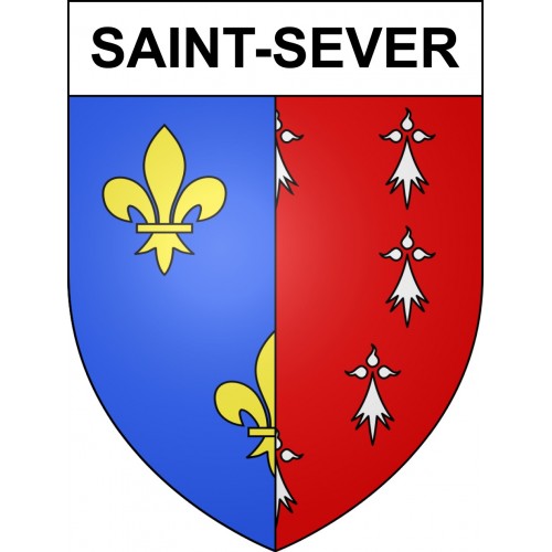 Saint-Sever 40 ville sticker blason écusson autocollant adhésif