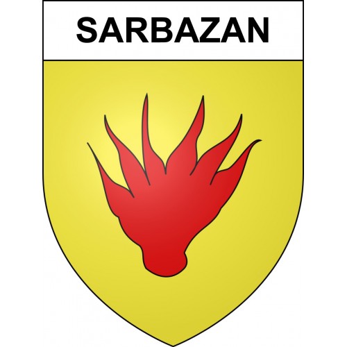 Stickers coat of arms Sarbazan adhesive sticker
