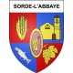 Stickers coat of arms Sorde-l'Abbaye adhesive sticker
