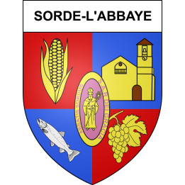 Sorde-l'Abbaye Sticker wappen, gelsenkirchen, augsburg, klebender aufkleber