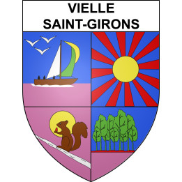 Stickers coat of arms Vielle-Saint-Girons adhesive sticker