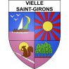 Pegatinas escudo de armas de Vielle-Saint-Girons adhesivo de la etiqueta engomada