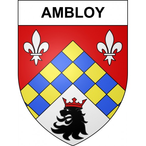 Ambloy Sticker wappen, gelsenkirchen, augsburg, klebender aufkleber