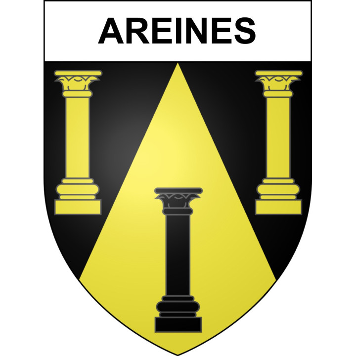 Areines 41 ville sticker blason écusson autocollant adhésif
