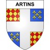 Pegatinas escudo de armas de Artins adhesivo de la etiqueta engomada