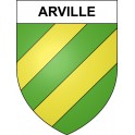 Arville 41 ville sticker blason écusson autocollant adhésif