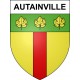 Autainville 41 ville sticker blason écusson autocollant adhésif