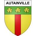Pegatinas escudo de armas de Autainville adhesivo de la etiqueta engomada