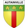 Autainville 41 ville sticker blason écusson autocollant adhésif
