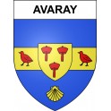 Pegatinas escudo de armas de Avaray adhesivo de la etiqueta engomada