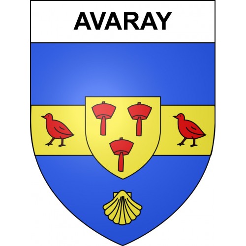 Avaray 41 ville sticker blason écusson autocollant adhésif