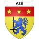 Azé 41 ville sticker blason écusson autocollant adhésif