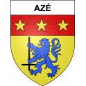 Azé 41 ville sticker blason écusson autocollant adhésif